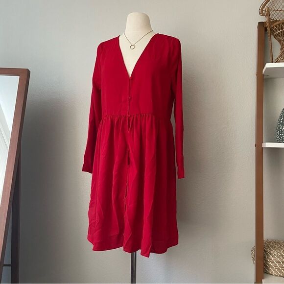 True Red Oversize Swing Dress - Picture 5 of 5